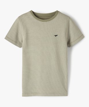Tee-shirt garçon à fines rayures vue1 - GEMO 4G GARCON - GEMO