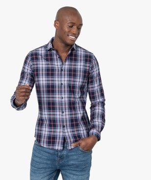 Chemise homme à carreaux – Coupe Slim vue1 - GEMO (HOMME) - GEMO