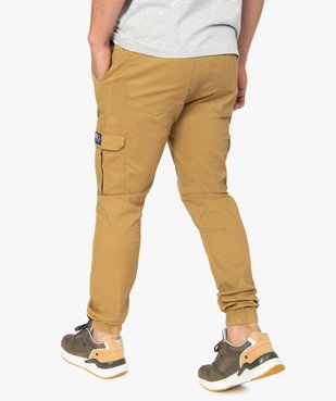 Pantalon homme cargo à taille élastiquée - Roadsign vue3 - ROADSIGN - GEMO