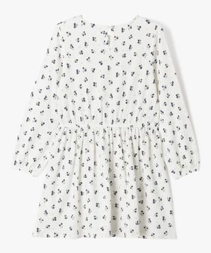 Robe manches longues à motifs fleuris fille vue3 - GEMO (ENFANT) - GEMO
