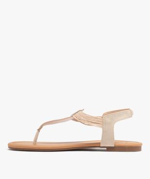 Sandales à entre-doigt avec brides élastiquées à strass femme - Valentina Baldano vue3 - VALENTINA BALDA - GEMO