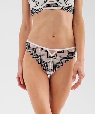 String en dentelle avec brides élastique femme vue2 - GEMO(HOMWR FEM) - GEMO