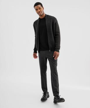 Gilet zippé avec col montant homme vue4 - GEMO (HOMME) - GEMO