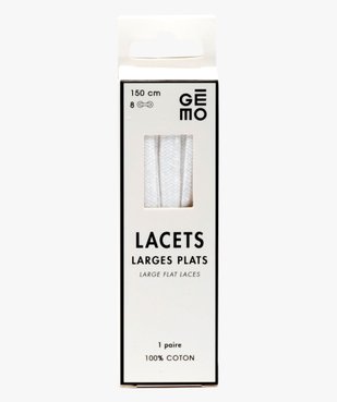 Lacets plats larges - 150 cm vue1 - GEMO(ENTRETIEN) - GEMO