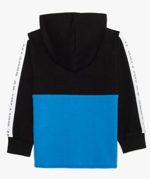 Sweat garçon molletonné bicolore avec capuche vue2 - GEMO (ENFANT) - GEMO