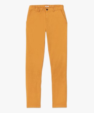 Pantalon chino homme en coton stretch vue4 - GEMO (HOMME) - GEMO