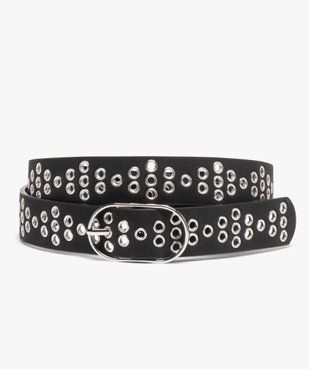 Ceinture femme avec œillets métalliques et boucle ovale vue1 - GEMO (ACCESS) - GEMO