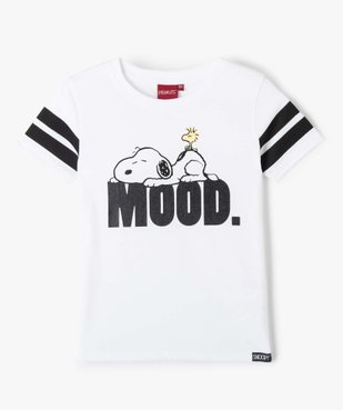 Tee-shirt fille avec motif Snoopy et paillettes - Peanuts vue2 - SNOOPY - GEMO