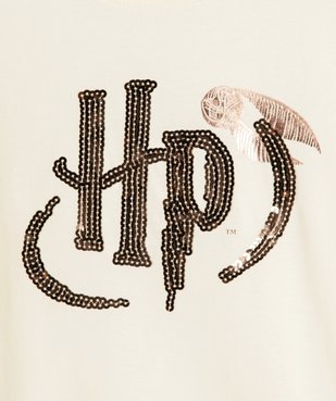 Tee-shirt fille à manches longues avec motif sequins  – Harry Potter vue2 - HARRY POTTER - GEMO