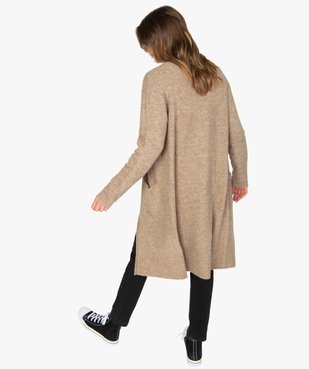Gilet femme longueur genou à porter ouvert vue3 - GEMO(FEMME PAP) - GEMO