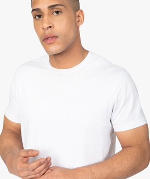 Tee-shirt homme à manches courtes uni vue2 - GEMO C4G HOMME - GEMO