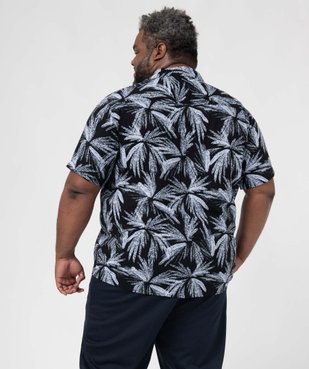Chemise homme grande taille à manches courtes imprimée vue3 - GEMO (G TAILLE) - GEMO