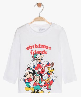 Tee-shirt bébé garçon imprimé de Noël - Disney vue1 - DISNEY DTR - GEMO