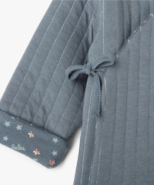 Gilet bébé matelassé fermeture cache-cœur doublure imprimée - LuluCastagnette vue3 - LULUCASTAGNETTE - GEMO