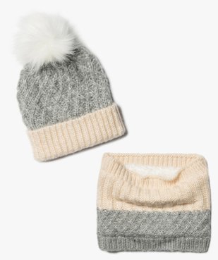 Ensemble d'accessoires avec bonnet et écharpe snood pour fille - GEMO