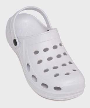 Sabots souples dessus uni perforé femme vue5 - GEMO (PLAGE) - GEMO