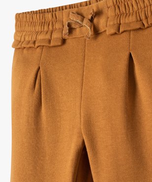 Pantalon bébé fille à pinces en maille vue2 - GEMO(BEBE DEBT) - GEMO