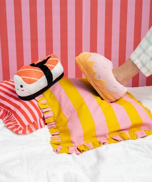 Chaussons en volume fantaisie forme donuts pailletées femme vue7 - GEMO(HOMWR FEM) - GEMO