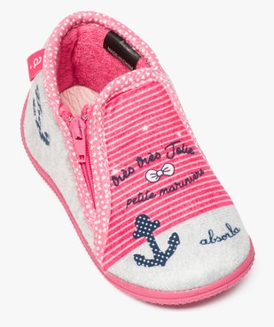 Chaussons bébé semelle intérieure cuir style marin - Absorba vue5 - ABSORBA - GEMO