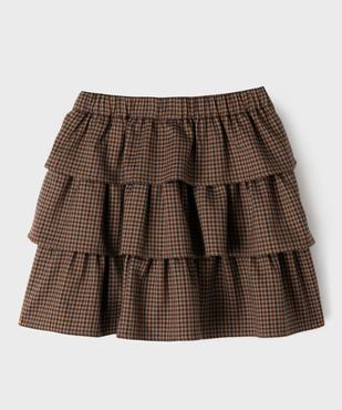 Jupe courte à volants avec taille élastique fille vue5 - GEMO (ENFANT) - GEMO