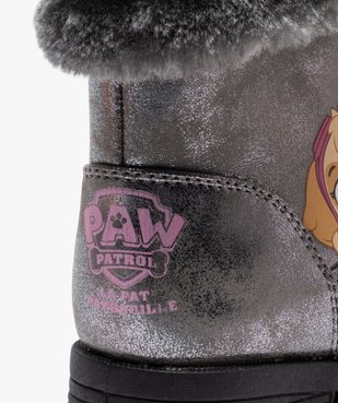 Bottes fille zippées métallisées à col fourré – Pat’ Patrouille vue6 - PAT PATROUILLE - GEMO