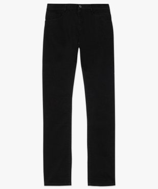 Jean femme en toile unie 4 poches coupe Regular - Longueur L30 vue4 - GEMO (JEAN) - GEMO
