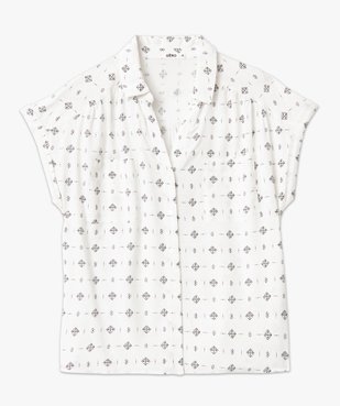 Chemise imprimée à manches courtes femme vue4 - GEMO(FEMME PAP) - GEMO