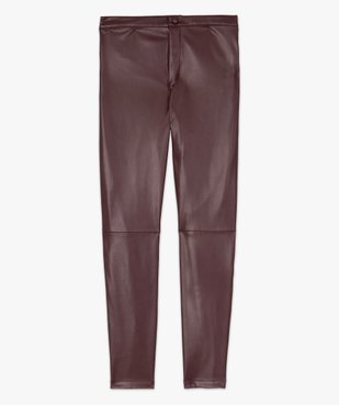 Pantalon femme en matière synthétique coupe slim vue4 - GEMO(FEMME PAP) - GEMO