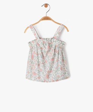 Blouse à bretelles à motifs fleuris bébé fille  vue1 - GEMO(BEBE DEBT) - GEMO