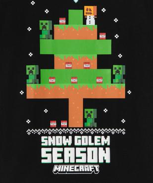 Tee-shirt Minecraft imprimé garçon vue3 - MINECRAFT - GEMO