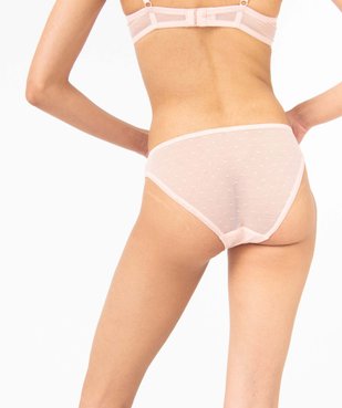 Culotte en dentelle et tulle femme (lot de 2) vue2 - GEMO(HOMWR FEM) - GEMO