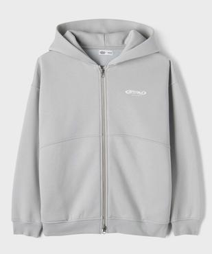 Sweat zippé à capuche coupe ample garçon vue2 - GEMO 4G GARCON - GEMO
