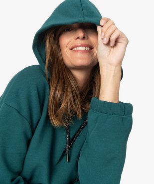 Sweat femme à capuche avec finitions élastiquées vue1 - Nikesneakers(FEMME PAP) - Nikesneakers