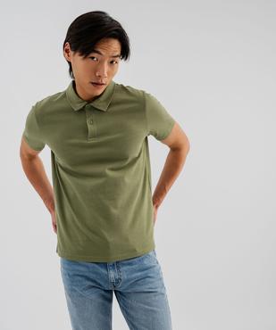Polo à manches courtes en coton résistant homme vue1 - GEMO (HOMME) - GEMO