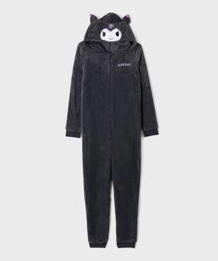 Combinaison pyjama en maille douillette motif Kuromi fille - Hello Kitty vue1 - HELLO KITTY - GEMO