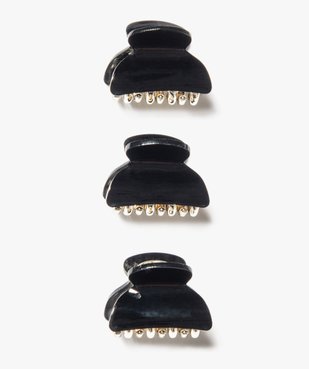 Pince à cheveux femme forme crabe bicolore (lot de 3) vue1 - GEMO (ACCESS) - GEMO