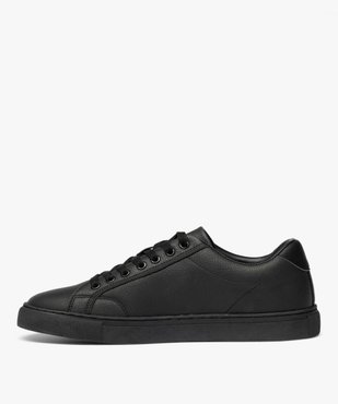 Baskets de ville à lacets unies homme vue3 - URBAN STEPS - GEMO