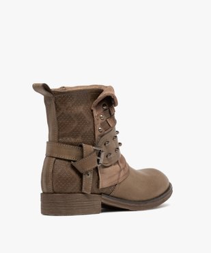 Boots femme esprit western vue4 - GEMO (CASUAL) - GEMO