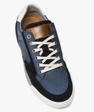 Basket homme dessus cuir avec semelle cousue vue5 - GEMO (CASUAL) - GEMO
