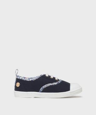 Tennis en toile à semelle fine et bout couvert fille - LuluCastagnette vue1 - LULUCASTAGNETTE - GEMO