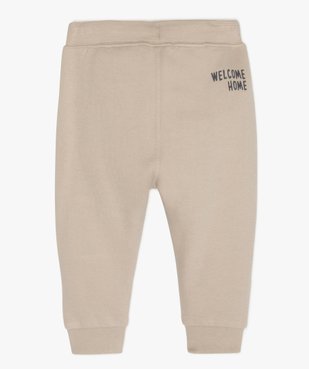 Pantalon bébé garçon avec empiècements fantaisie sur les genoux vue2 - GEMO(BEBE DEBT) - GEMO
