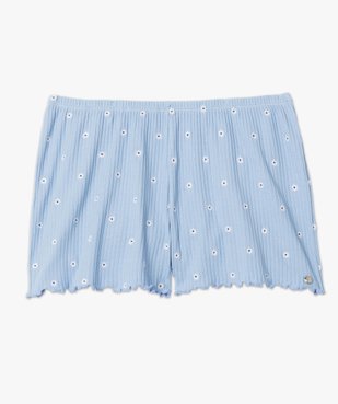 Bas de pyjama femme short fleuri - LuluCastagnette vue4 - LULUCASTAGNETTE - GEMO
