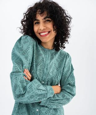 Chemise en coton à motifs brodés femme vue2 - GEMO(FEMME PAP) - GEMO