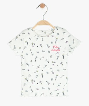 Tee-shirt bébé fille à motifs fleuris – Lulu Castagnette vue1 - LULUCASTAGNETTE - GEMO