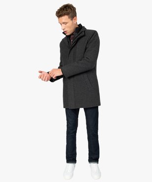 Manteau homme mi-long à col montant vue5 - GEMO (HOMME) - GEMO