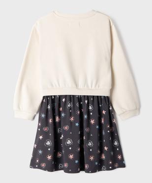 Robe avec haut sweat fille vue5 - GEMO (ENFANT) - GEMO
