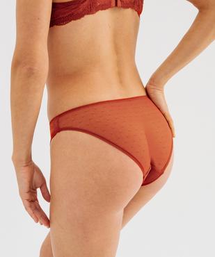 Culotte en dentelle et tulle femme (lot de 2) vue2 - GEMO(HOMWR FEM) - GEMO