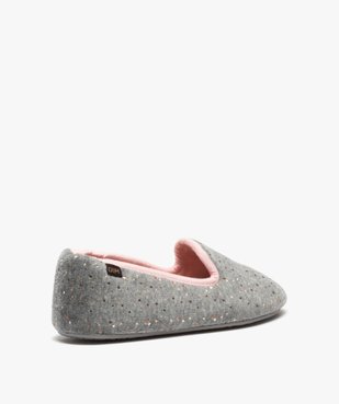 Chaussons femme slippers en velours pailleté - Dim vue4 - DIM - GEMO