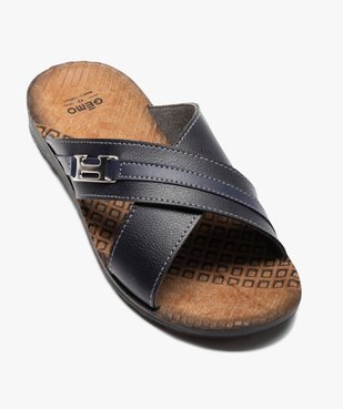 Mules homme confort à brides croisées vue5 - GEMO (CASUAL) - GEMO