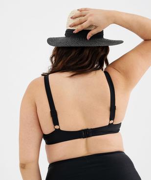 Haut de maillot de bain emboitant à motifs brodés femme grande taille vue4 - GEMO (PLAGE) - GEMO